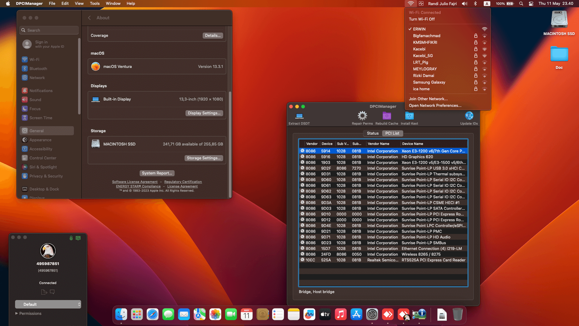 Dell Latitude 7390 7th [KabyLake R + Intel UHD 620 + I2C]   OpenCore 1